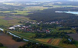 Aerial view of Zeischa from the south-east