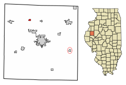 Location in McDonough County, Illinois