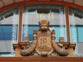 Detail showing the monogram FBiF, for Föreningsbanken i Finland