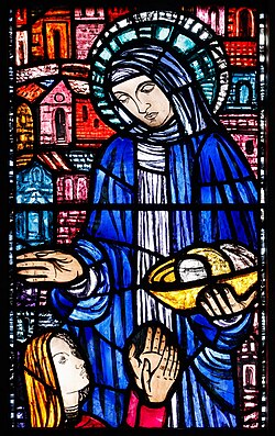 St. Brigid at St. Brendan's Cathedral, Loughrea (detail)