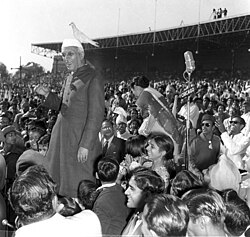 Pandit Jawaharlal Nehru in Children's Day celebrations, 14 November 1957
