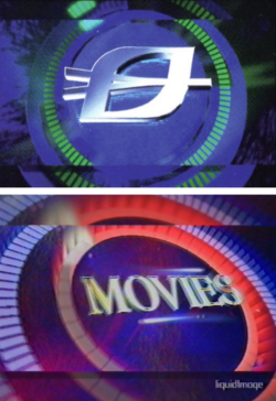 Still frames of logo & movie idents by Liquid Image for Border TV