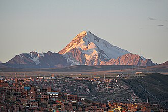 View of Huayna Potosí from El Alto