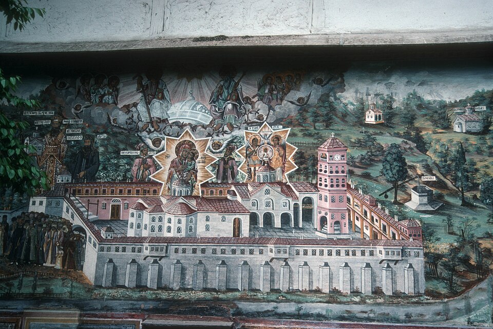 File:PANORAMA MURAL AT BACHKOVO MONASTERY, BULGARIA.jpg