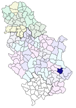 Municipality of Bela Palanka in Serbia