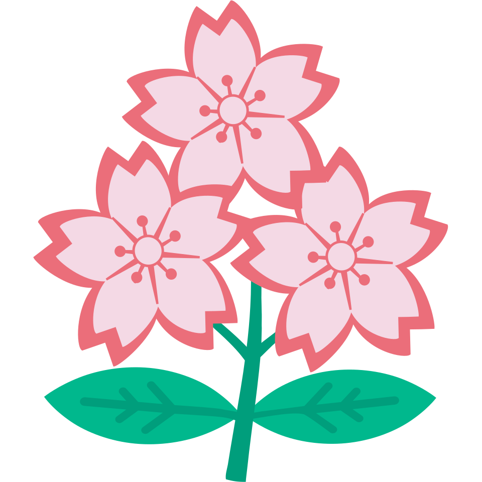 File:Triple cherry blossom.svg