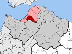 Location within the regional unit