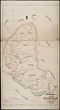 Map of the District of Axim drawn by Julius Vitringa Coulon in 1859.