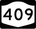 New York State Route 409 marker