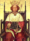 Portrait of Richard II in Westminster Abbey, London