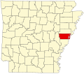 State map highlighting Lee County