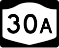 New York State Route 30A marker