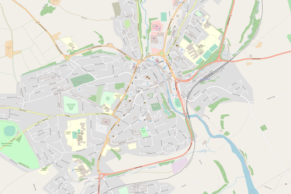 File:Location map Wales Haverfordwest.png