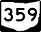 State Route 359 marker