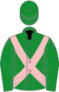 Green, pink cross-belts