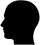 Black sillhoutte of a head