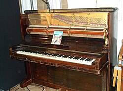 The piano at Abbey Road Studios.