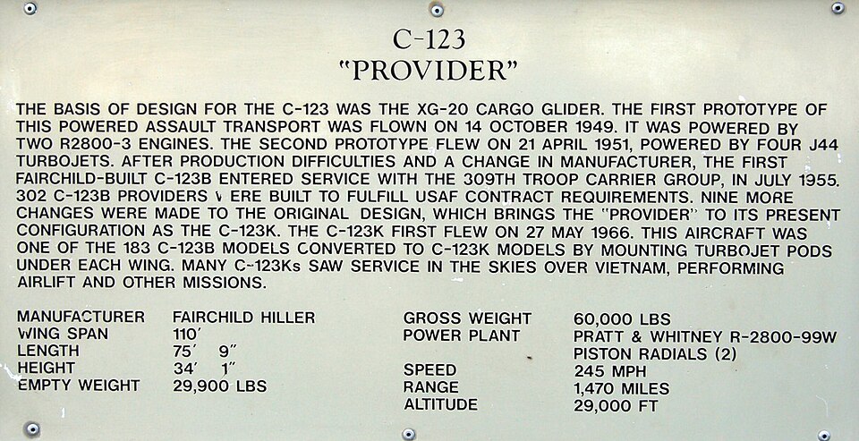 File:C-123K Provider Display Sign.jpg