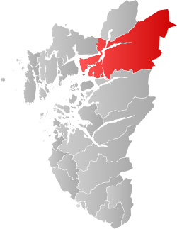 Suldal within Rogaland