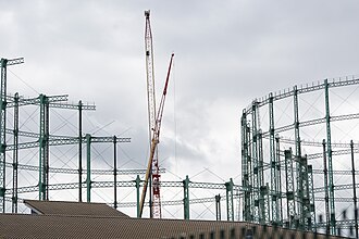 Nechells gasometer demolition 2015 -44