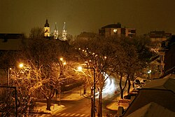 Church towers in Nyíregyháza
