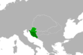 Croatia in personal union with Hungary (1260)