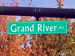 Photograph of a street sign in East Lansing for