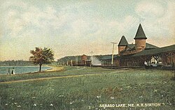 Sebago Lake Depot in 1907