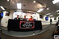 Michael Annett of NASCAR Xfinity Series in the media day at Daytona International Speedway