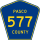 County Road 577 marker