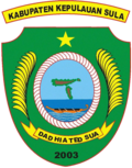 Coat of arms of Sula Islands Regency