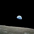 Image 18Earthrise, taken on 24 December 1968 by the American astronaut William Anders during the Apollo 8 space mission. It is the first photograph taken of Earth from lunar orbit. (from 20th century)