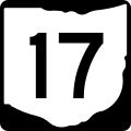 State Route 17 marker