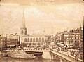 Photograph from c.1900 showing the south view of St Nicholas Church