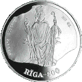 Albert of Riga on a Latvian coin.