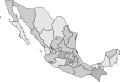 Mexico map by confirmed deaths