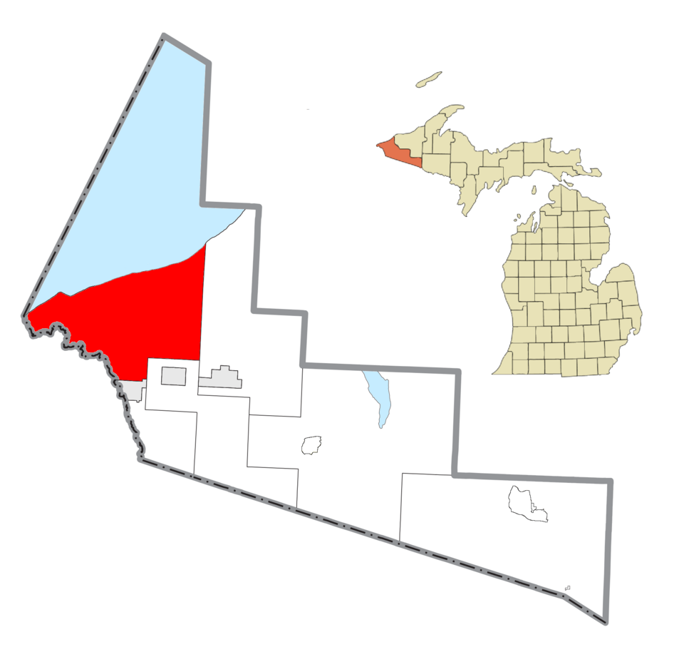 File:Ironwood Charter Township, MI location.png