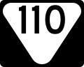 State Route 110 marker