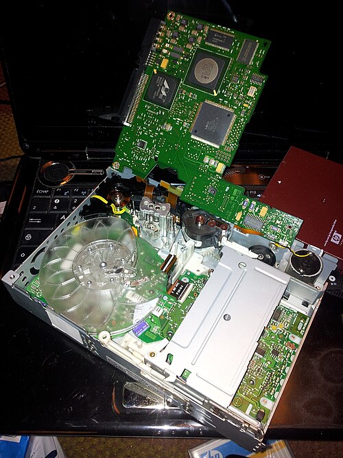 File:Inside a LTO tape drive.jpg