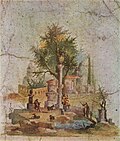 Pastoral-urban landscape, Pompeiian Third Style