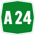 Autostrada A24 shield}}