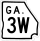 State Route 3W marker
