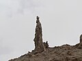 A rock formation near the Monastery of St Lot venerated as Lot's wife as a pillar of salt