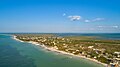 Holbox city aerial