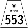 Highway 553 marker