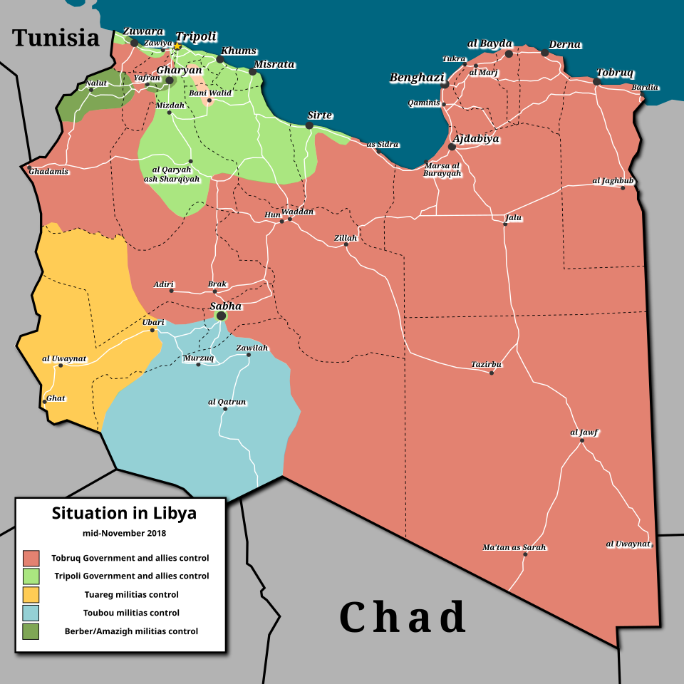 File:Situation in Libya (November 2018).svg