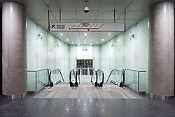 Entrance to the station