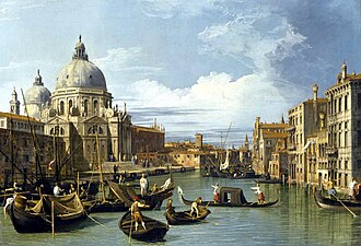 Canaletto, Entrance to the Grand Canal, Venice (c. 1730), 49.5 × 73.7 cm