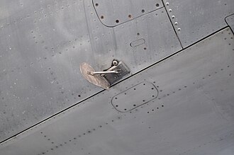 A Cooper vane in the unlocked position
