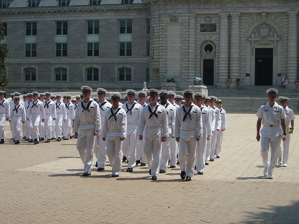 File:Marching Plebes USNA.jpg